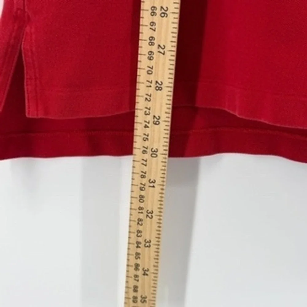 Polo Golf Ralph Lauren Red Pima‎ Cotton Elastane Short Sleeve Polo Shirt Mens L